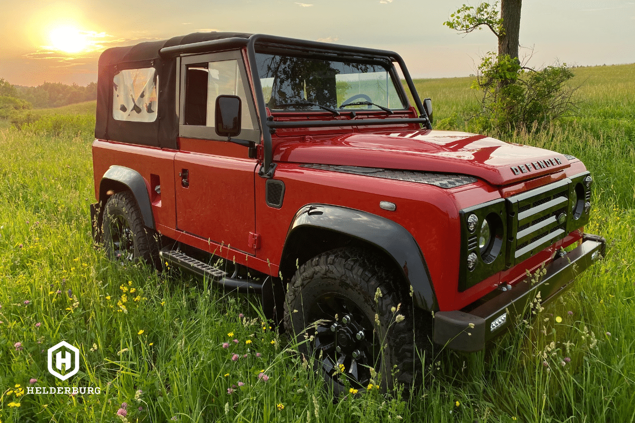 custom defender builds - 3/4 side view