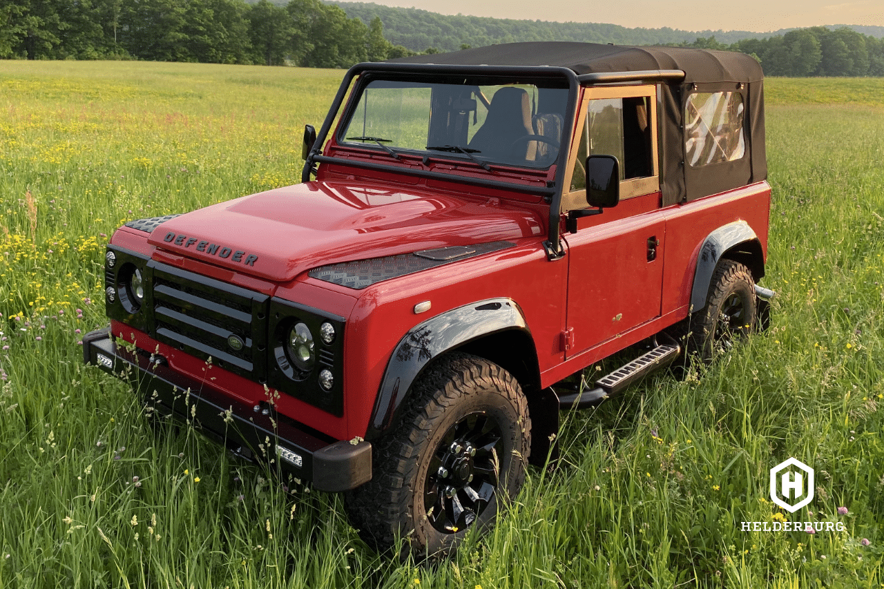 custom defender builds - 3/4 front view