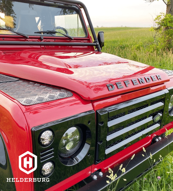 custom defender builds - bonnet detail