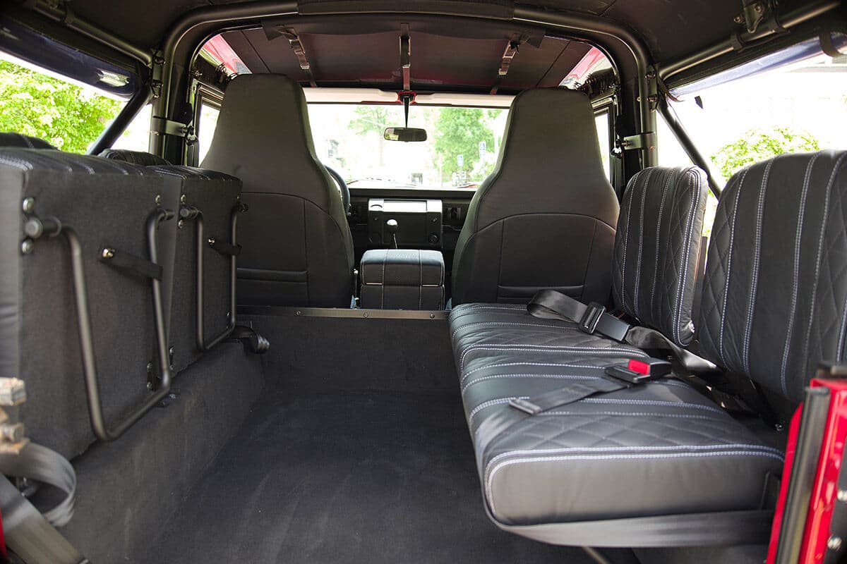 Land Rover Defender D90 Soft Top Interior