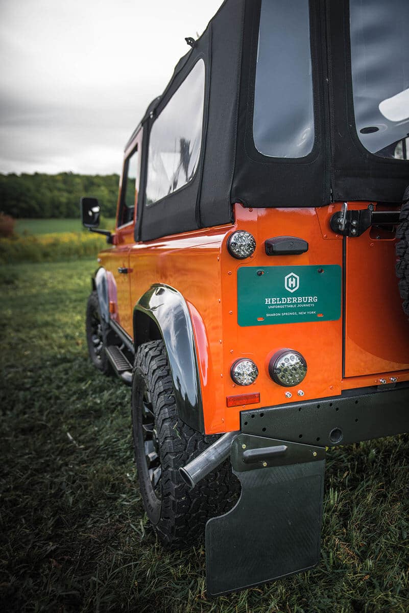 Land Rover Defender D90 Soft Top: Exterior Rear View Partial