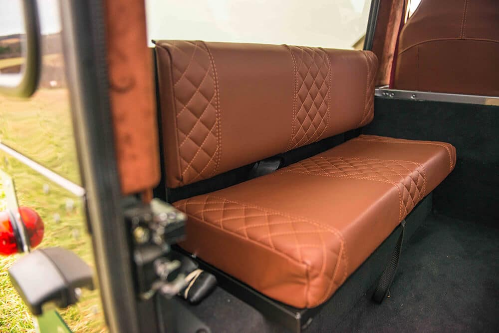 Land Rover Defender D90: Leather Rear Bench Seat
