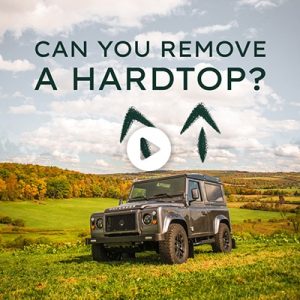 Can you take the hard top off a Defender?