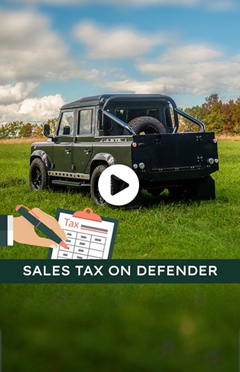 Sales Tax on a Land Rover Defender