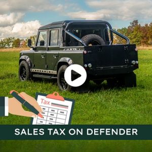 Sales Tax on a Land Rover Defender