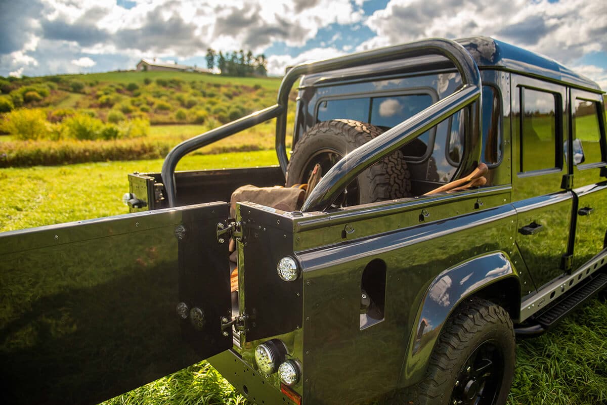 Land Rover Defender D110 Double Cab Bowler Bulldog: Exterior Rear with Open Gate