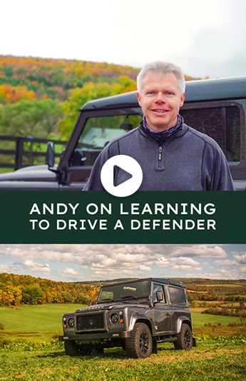 Andy on Learning to Drive a Defender