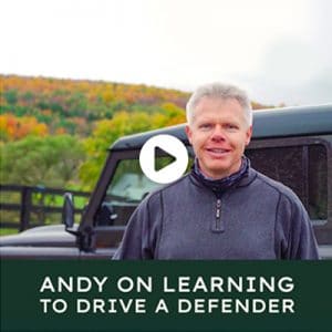 Andy on Learning to Drive a Defender
