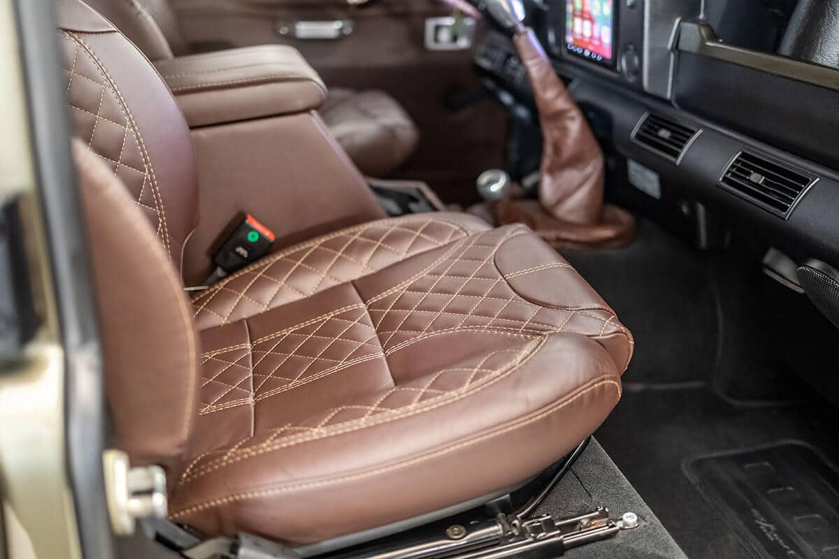 Land Rover Defender D130 Interior: Leather Seating