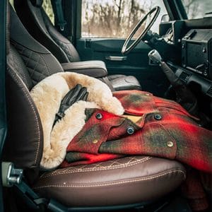 Land Rover Defender Interior in winter