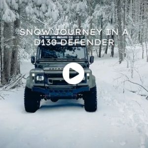 Snow Journey in a D130 Defender