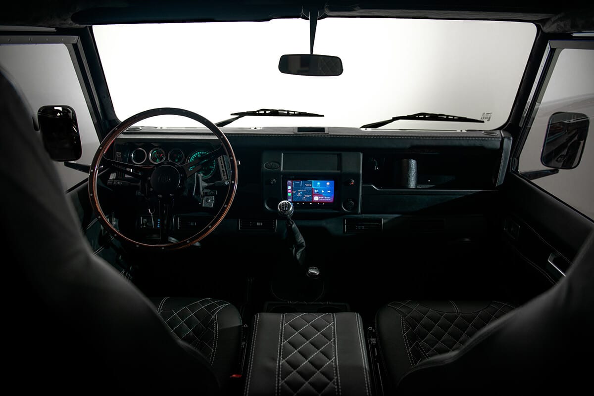 Performance Tuned Land Rover Defender D90: Interior Detail View