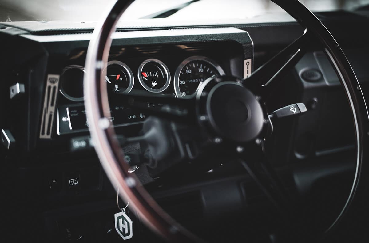 Performance Tuned Land Rover Defender D90: Interior Detail View