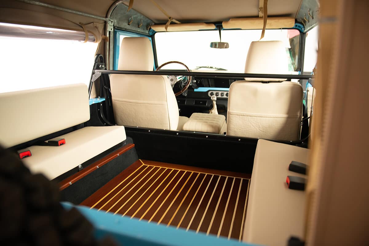 Land Rover Defender D90 Soft Top Bespoke Wood Floor