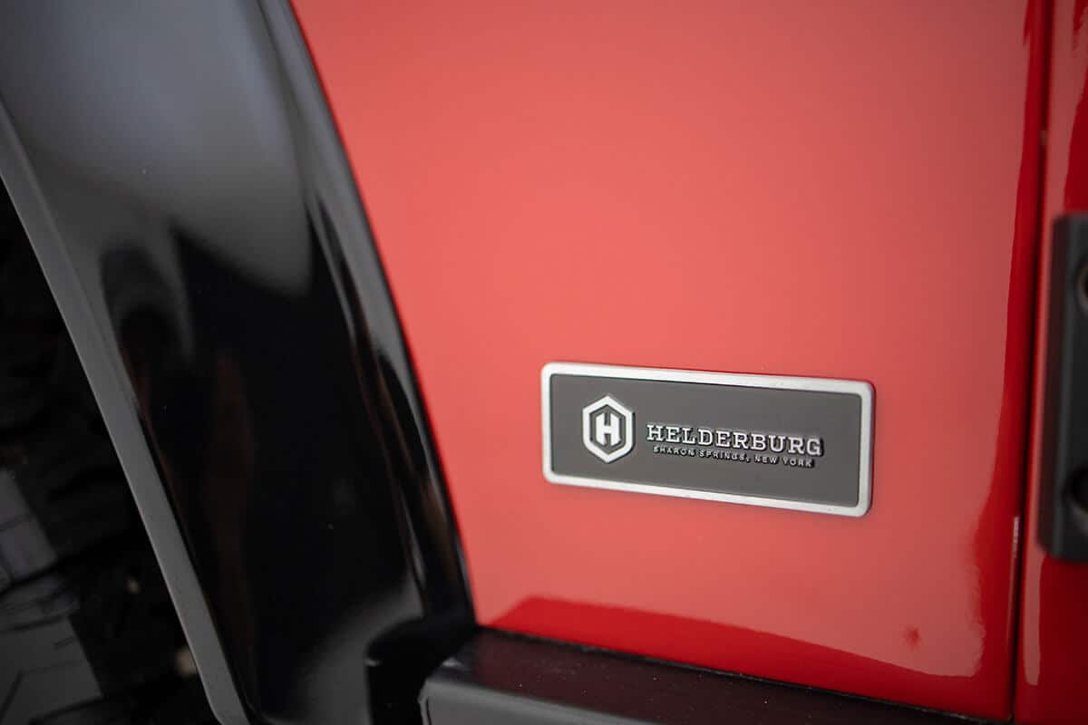 Helderburg Land Rover Defender D110 - Exterior Detail: Helderburg Name Plate