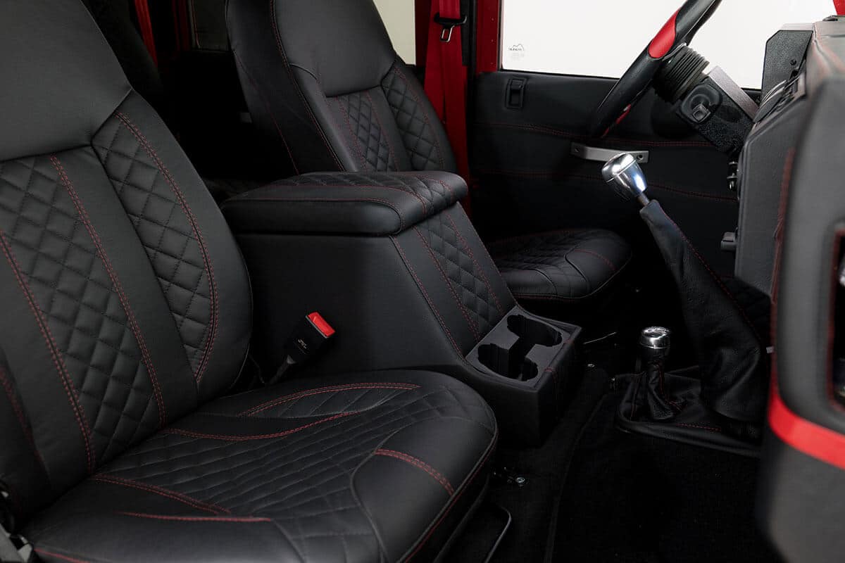 Helderburg Land Rover Defender D110 - Interior Details: Leather Front Seating