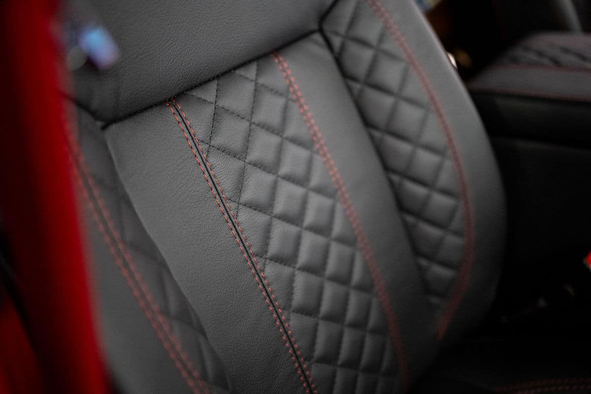 Helderburg Land Rover Defender D110 - Interior Details: Leather Seating with Stitching Detail