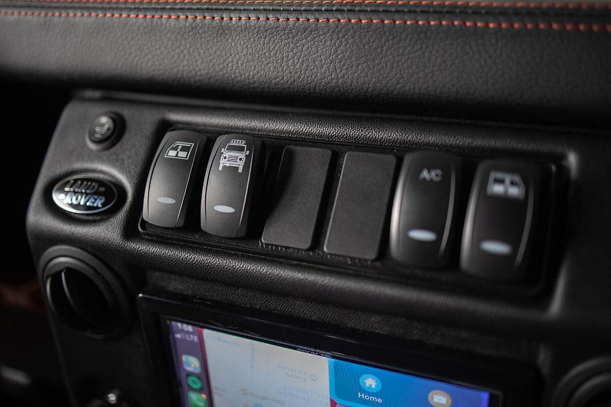 Helderburg Land Rover Defender D110 - Interior Details: Technology Panel