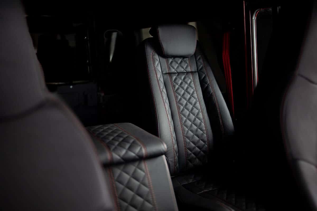 Land Rover Defender D110 - Interior Details: Leather 2nd row Seating