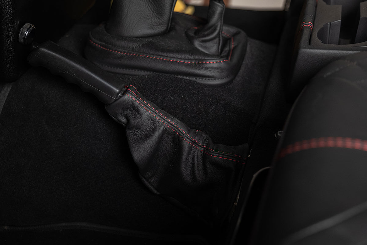 Helderburg Land Rover Defender D110 - Interior Details: Leather Seating with Stitching Detail