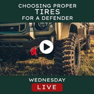 Watch the video - Helderburg Live – Choosing Proper Tires for your Defender