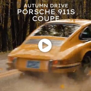 Porsche 911s Bahama Yellow Autumn Drive