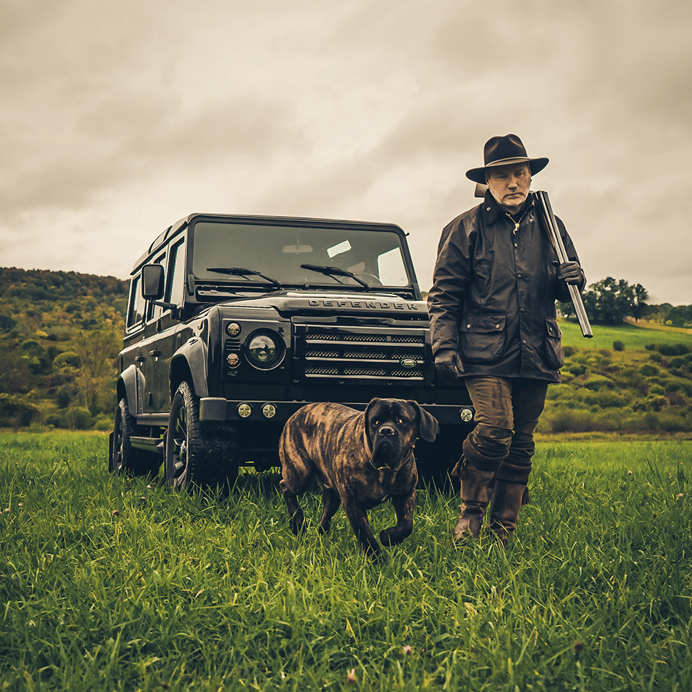Paul with Enzo and a D110 Defender