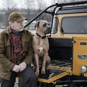 Paul and Lucy with a D110 Double Cab Defender