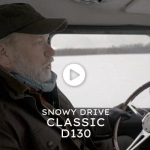 Watch the video - Classic D130 Driving in the Snow