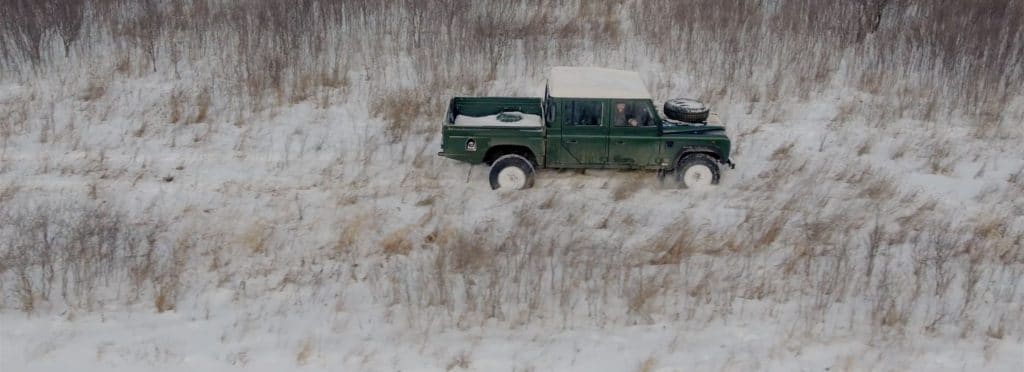 Classic D130 Driving in the Snow
