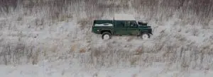 Classic D130 Driving in the Snow