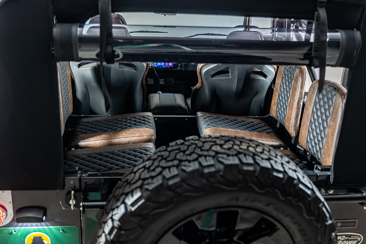 Land Rover Defender D90 Soft Top Interior