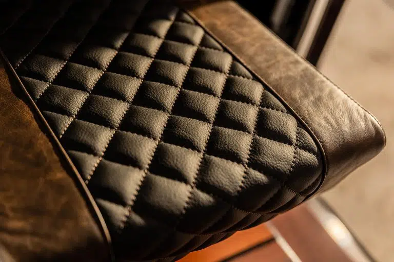 Land Rover Defender D90 Soft Top Interior Two Toned Italian Distressed Leather Seat