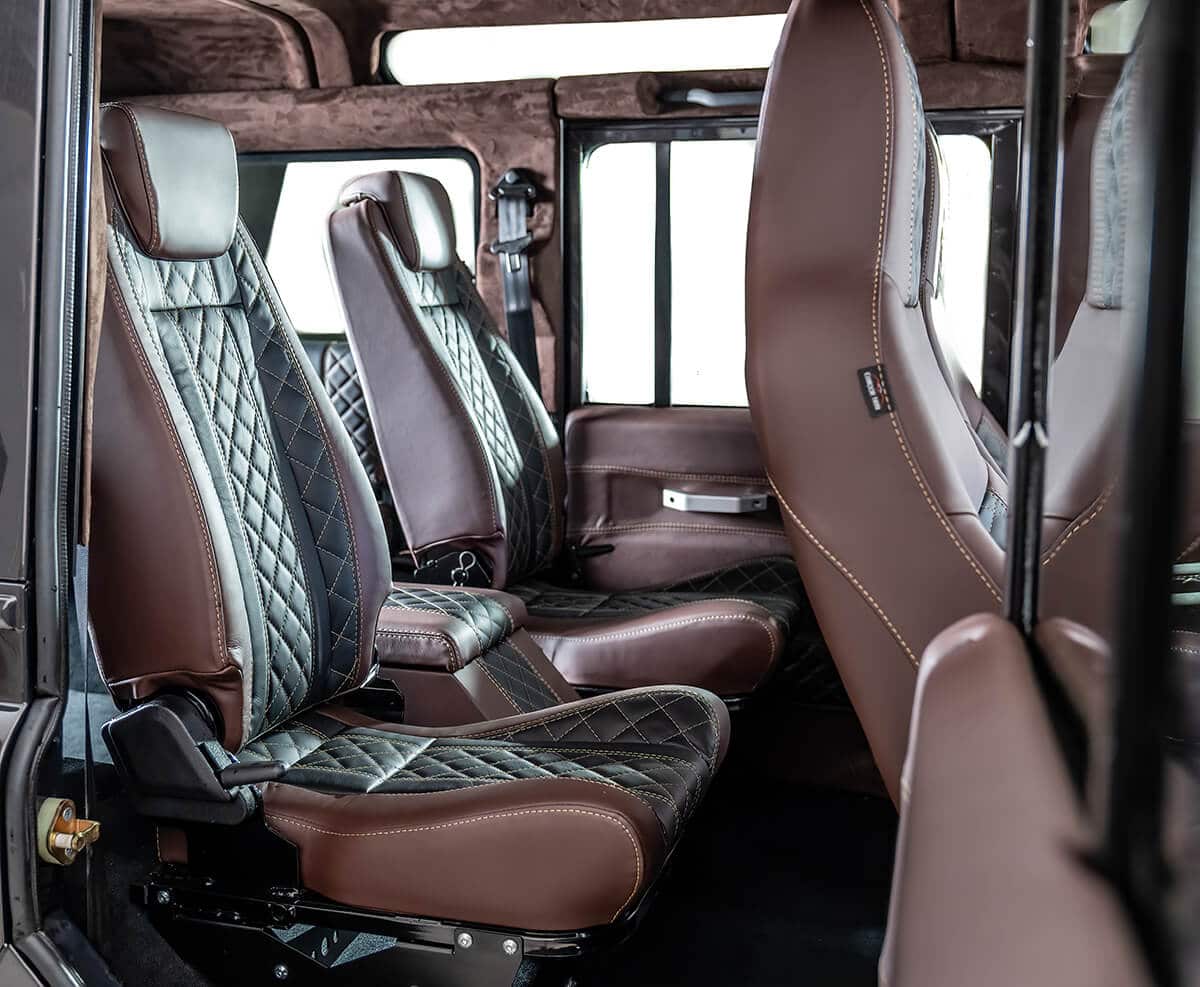 Land Rover Defender D110 Interior: Seating for 9