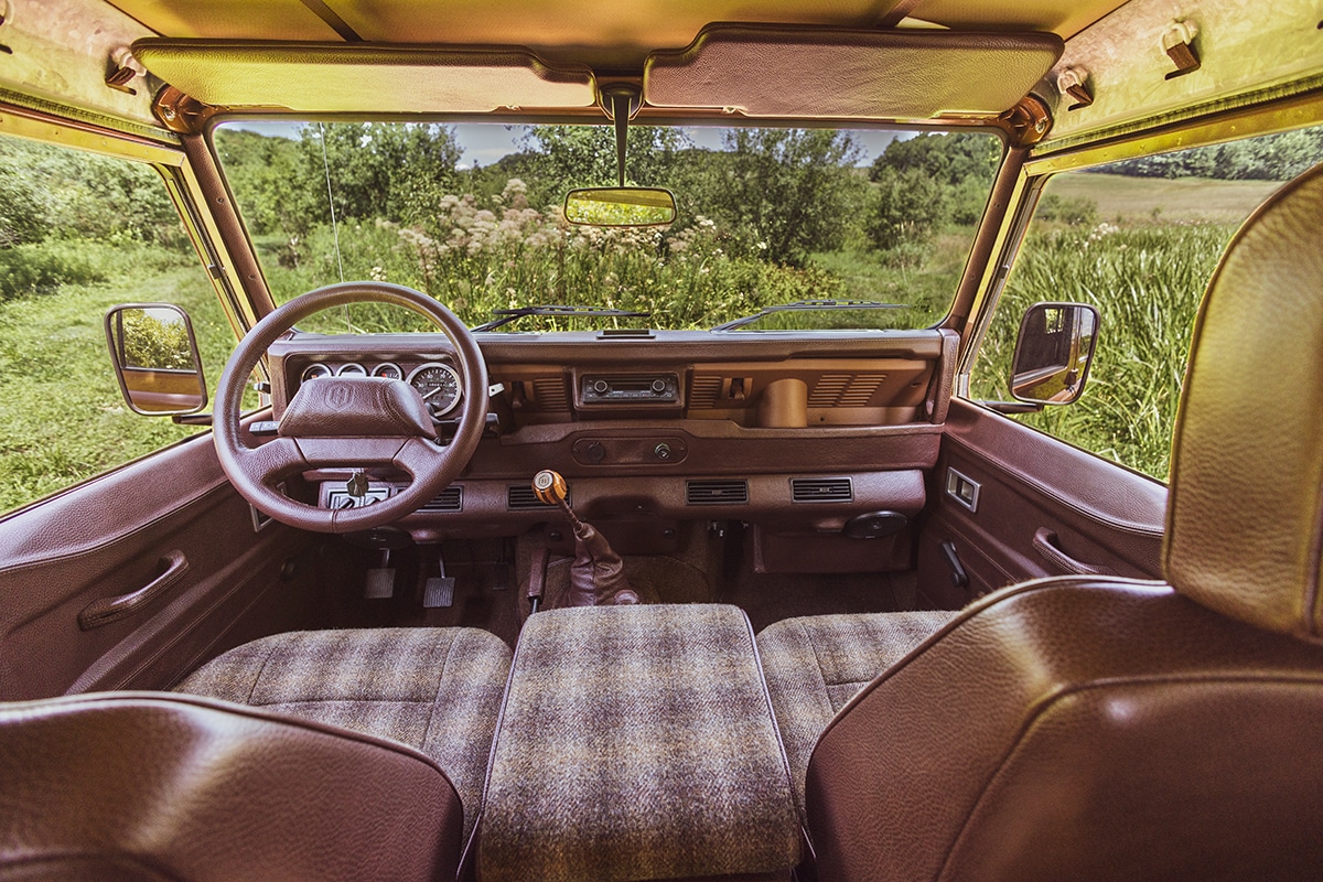 Land Rover Defender D110 Restoration Interior