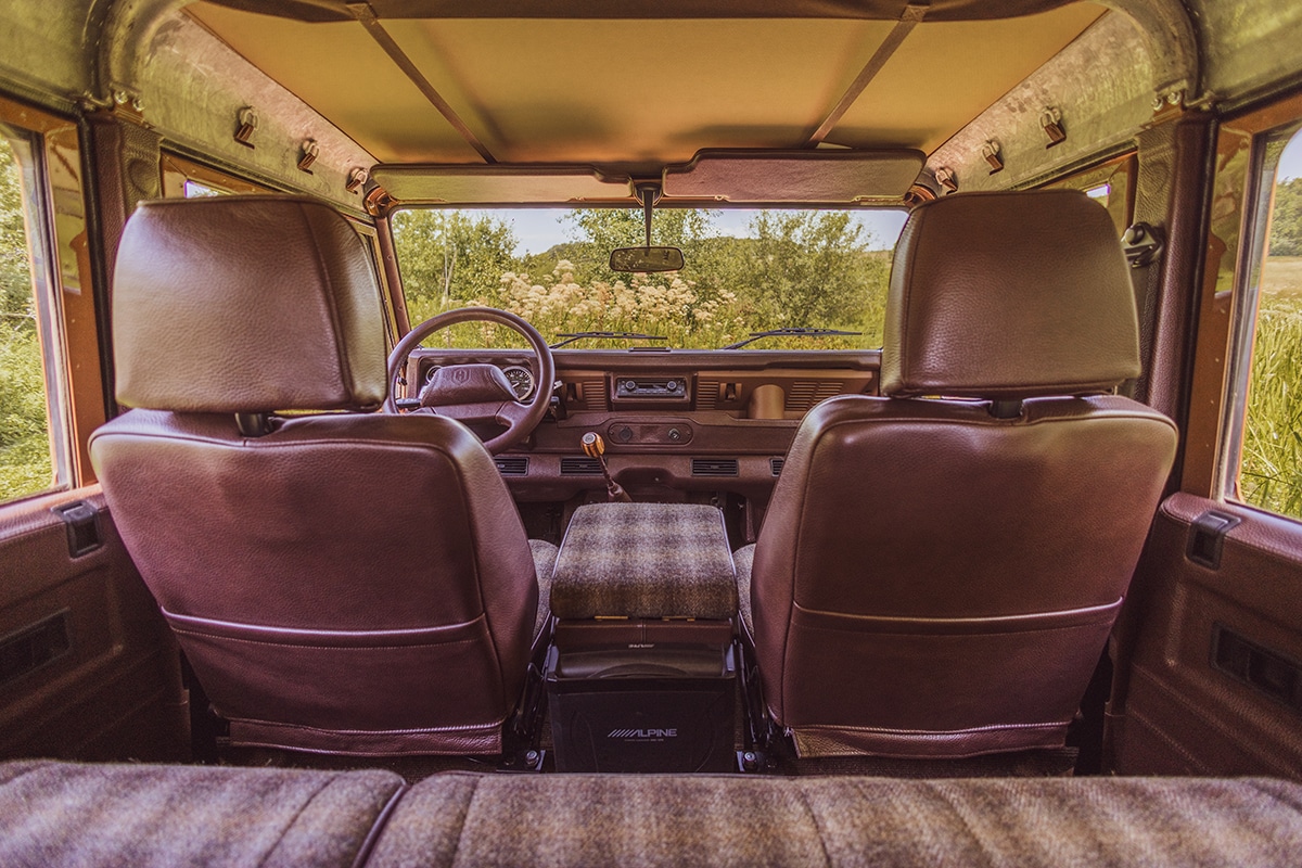 Land Rover Defender D110 Restoration Interior