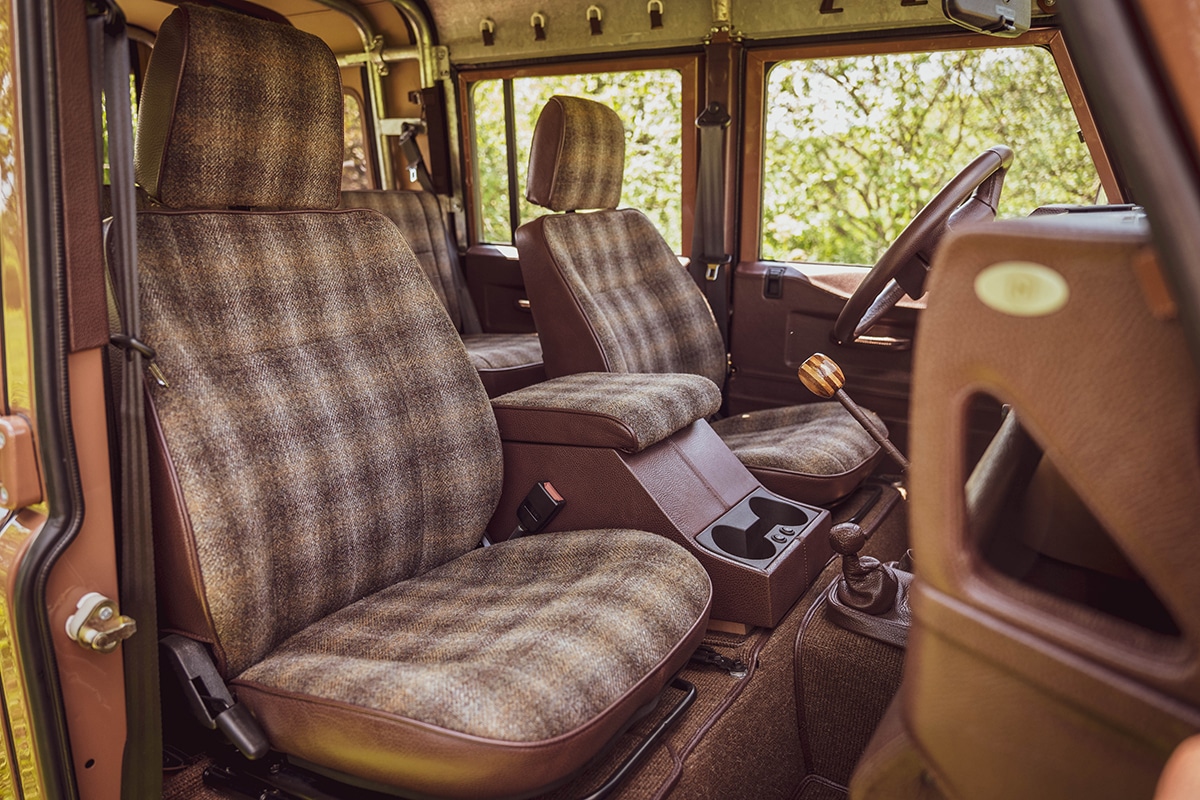 Land Rover Defender D110 Restoration Interior