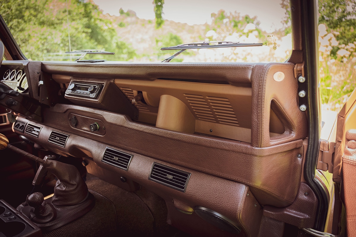 Land Rover Defender D110 Restoration Interior