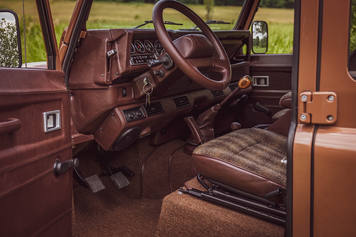 Land Rover Defender D110 Restoration Interior