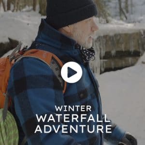 Winter Waterfall Adventure