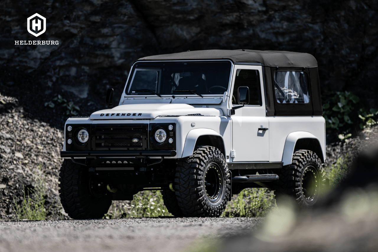 rugged custom defender - 3/4 front view