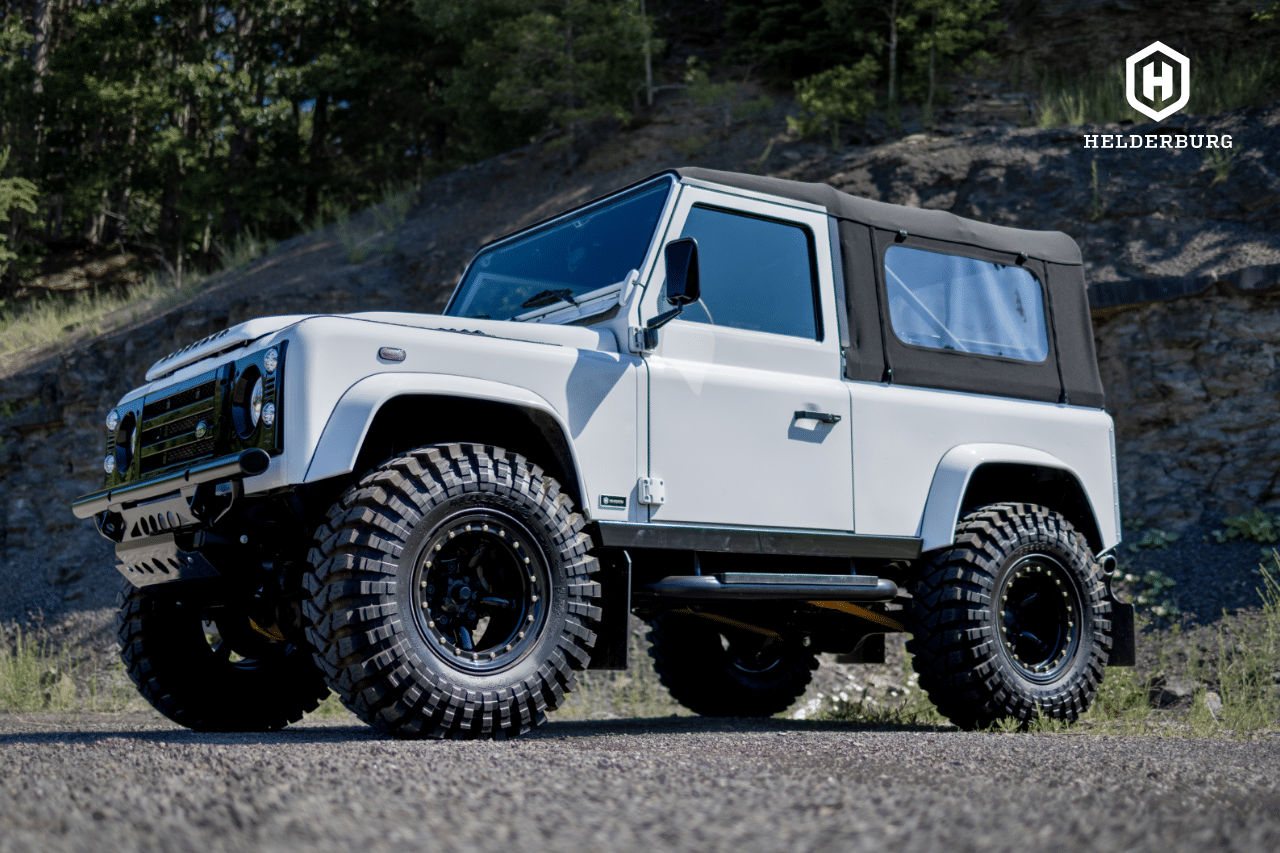 rugged custom defender - 3/4 side view