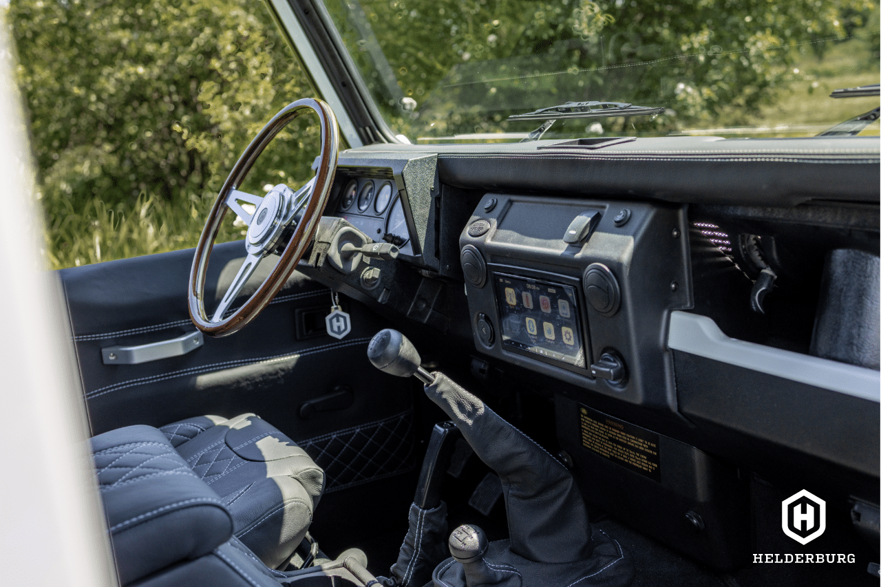 rugged custom defender - interior cabing view