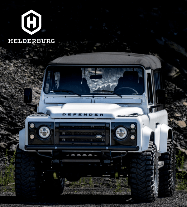 rugged custom defender - front view