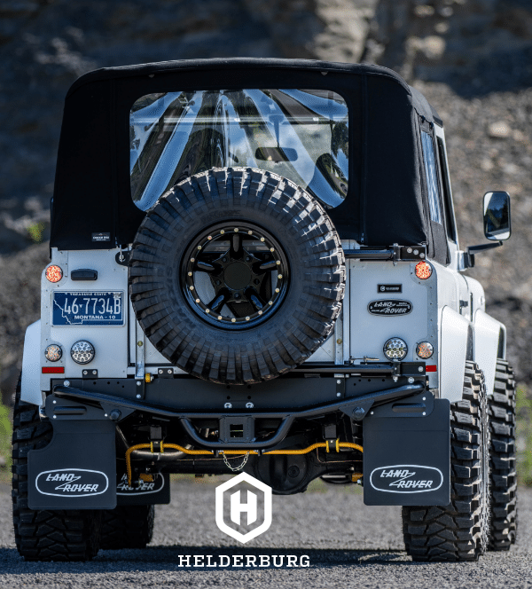 rugged custom defender - rear view