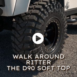 Watch the video - Ritter the D90 Soft Top Defender Walk Around