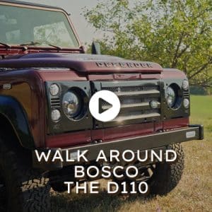Watch the video - Bosco the D110 Defender Walk Around