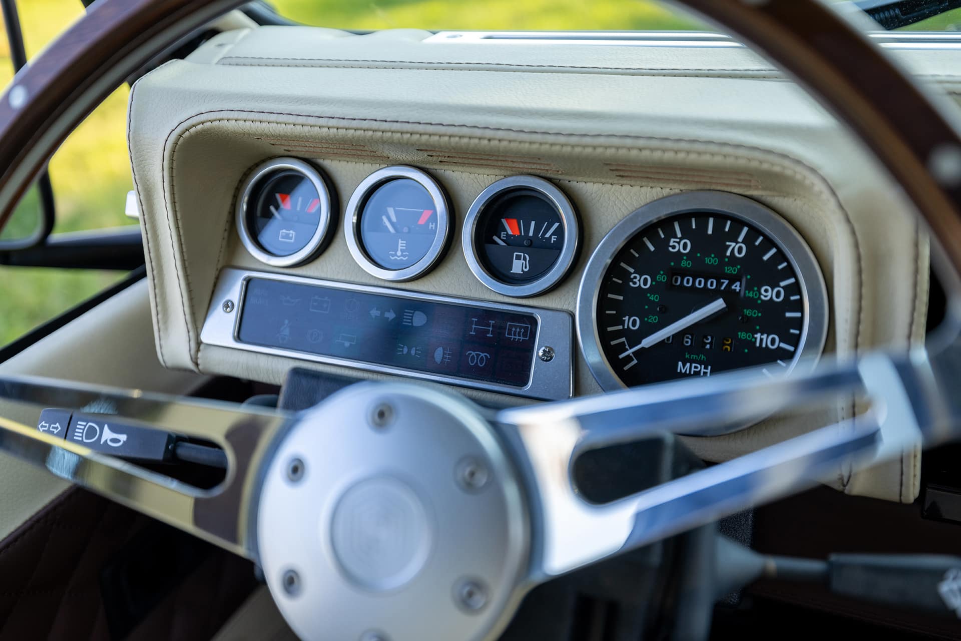 Leather Dash with Aluminum Components