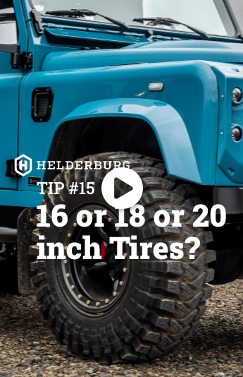 16 or 18 or 20 inch Tires – Tip #15