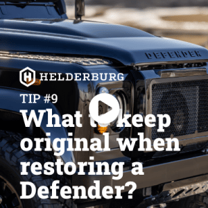 Watch the video - What to Keep Original When Restoring a Defender? Tip #9